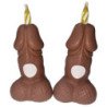 DIABLO PICANTE - PENIS BIRTHDAY NUMBER CANDLES DARK TONE 2 UNITS