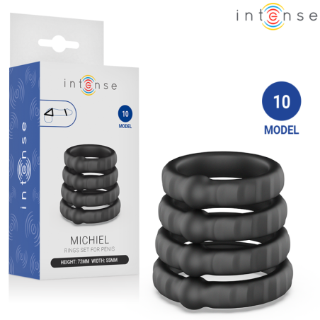 INTENSO - JUEGO DE 4 ANILLOS PARA PENE MICHIEL MODELO 10