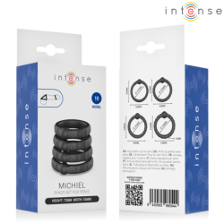 INTENSO - JUEGO DE 4 ANILLOS PARA PENE MICHIEL MODELO 10