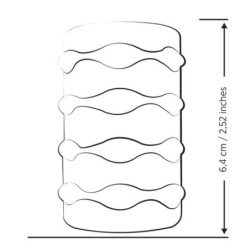 ROMP - MOSH MASTURBADOR MASCULINO TRANSPARENTE CON FUNDA REVERSIBLE DE 6 CM