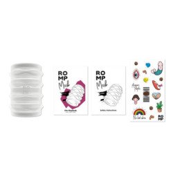 ROMP - MOSH MASTURBADOR MASCULINO TRANSPARENTE CON FUNDA REVERSIBLE DE 6 CM
