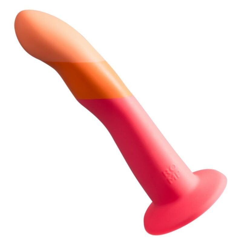 ROMP - DILDO DE SILICONA DIZI CON VENTOSA TRICOLOR 18 CM