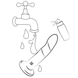 ROMP - DILDO DE SILICONA DIZI CON VENTOSA TRICOLOR 18 CM
