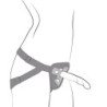 ROMP - PICCOLO HARNESS + SILICONE DILDO WITH TRICOLOR SUCTION CUP 14 CM
