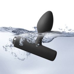 ROCKS-OFF - NOVA SOLARIS RECHARGEABLE SLIM & POWERFUL ANAL PLUG 16 FUNCTION BLACK