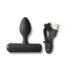 ROCKS-OFF - NOVA SOLARIS RECHARGEABLE SLIM & POWERFUL ANAL PLUG 16 FUNCTION BLACK