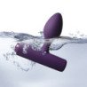 ROCKS-OFF - NOVA SOLARIS RECHARGEABLE SLIM & POWERFUL ANAL PLUG 16 FUNCTION PURPLE