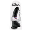 KING COCK - DILDO BLACK WITH BALLS 22.9 CM