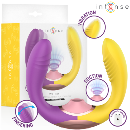 INTENSO - ESTIMULADOR DE SUCCIÓN Y VIBRACIÓN 3 EN 1 WILLOW