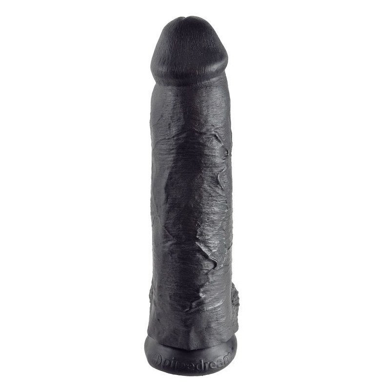 KING COCK - DILDO NEGRO CON TESTÍCULOS 30,48 CM