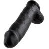 KING COCK - DILDO NEGRO CON TESTÍCULOS 30,48 CM