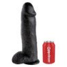 KING COCK - DILDO NEGRO CON TESTÍCULOS 30,48 CM