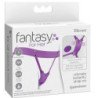 FANTASY FOR HER - BUTTERFLY HARNESS, VIBRATING RECHARGEABLE & REMOTE CONTROL PURPLE