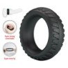 CRAZY BULL - MERRITT TEXTURED SILICONE COCK RING BLACK
