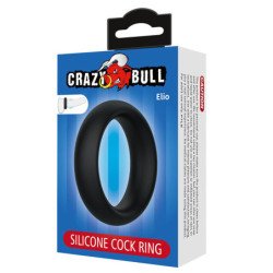 CRAZY BULL - ANILLO PARA PENE DE SILICONA ELIO NEGRO