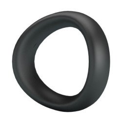 CRAZY BULL - ANILLO PARA PENE DE SILICONA ERGONÓMICO VALEN NEGRO