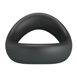 CRAZY BULL - ANILLO PARA PENE DE SILICONA ERGONÓMICO VALEN NEGRO