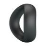 CRAZY BULL - ANILLO PARA PENE DE SILICONA ERGONÓMICO VALEN NEGRO