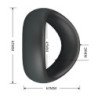 CRAZY BULL - VALEN ERGONOMIC SILICONE COCK RING BLACK