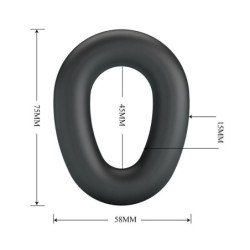 CRAZY BULL - VESPER SUPER SOFT SILICONE COCK RING BLACK