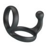 CRAZY BULL - FLORIAN DOUBLE COCK AND BALL RING BLACK