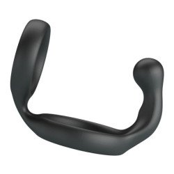 CRAZY BULL - ANILLO DOBLE PARA PENE Y TESTÍCULOS FLORIAN NEGRO