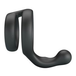 CRAZY BULL - ANILLO DOBLE PARA PENE Y TESTÍCULOS YANCY NEGRO