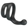 CRAZY BULL - ANILLO DOBLE PARA PENE Y TESTÍCULOS YANCY NEGRO