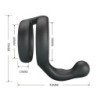 CRAZY BULL - ANILLO DOBLE PARA PENE Y TESTÍCULOS YANCY NEGRO