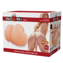 CRAZY BULL - VIVIAN MASTURBADOR VIBRATORIO DOBLE VAGINAL Y ANAL
