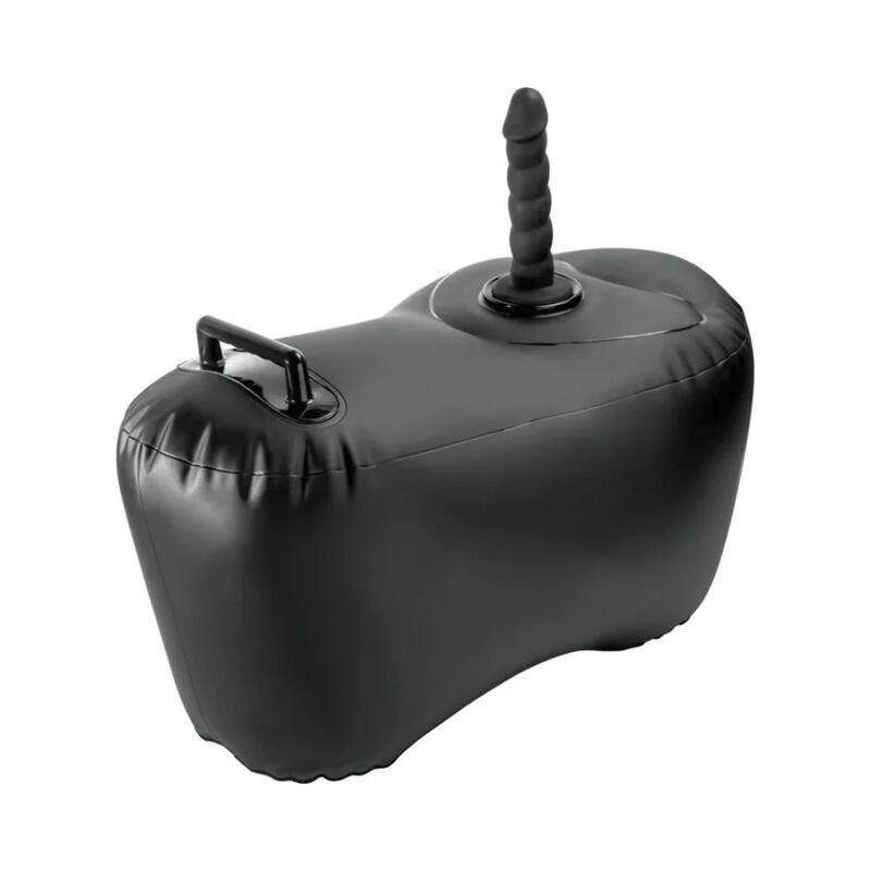 SERIE FETISH FANTASY - ASIENTO INFLABLE BODY DOCK CON DILDO DE 69,2 CM, NEGRO