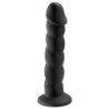 SERIE FETISH FANTASY - ASIENTO INFLABLE BODY DOCK CON DILDO DE 69,2 CM, NEGRO