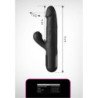 FETISH FANTASY SERIES - SONIX SILICONE THRUSTER RABBIT VIBRATOR BLACK