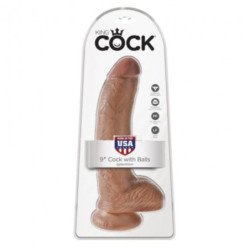 KING COCK - REALISTIC DILDO WITH BALLS 22.8 CM