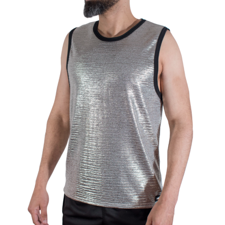 MACHO - CAMISETA CON BRILLO FINO TALLA S/M