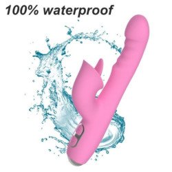 NALONE - VIBRADOR T-MAY CON FORMA DE CONEJO CON MOVIMIENTO DE EMPUJE Y OSCILACIÓN