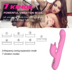 NALONE - VIBRADOR T-MAY CON FORMA DE CONEJO CON MOVIMIENTO DE EMPUJE Y OSCILACIÓN