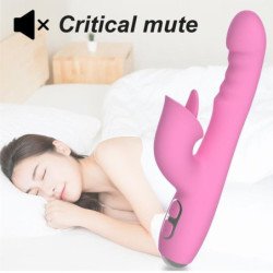 NALONE - VIBRADOR T-MAY CON FORMA DE CONEJO CON MOVIMIENTO DE EMPUJE Y OSCILACIÓN