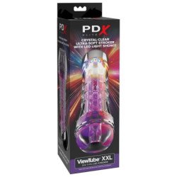 PDX ELITE - VIEWTUBE XXL LED TRANSPARENTE STROKER 27,3 CM