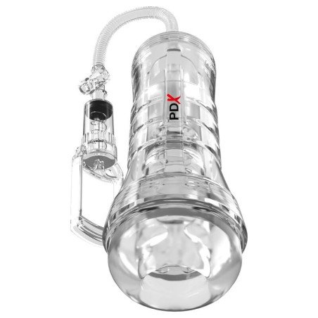 PDX ELITE - VIEWTUBE VAC XXL ESTIMULADOR TRANSPARENTE CON BOMBA DE SUCCIÓN 27,3 CM