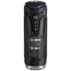 PDX ELITE - MOTO-BATOR PRO MASTURBADOR AUTOMÁTICO VIBRANTE Y CALENTADOR DE 26,5 CM