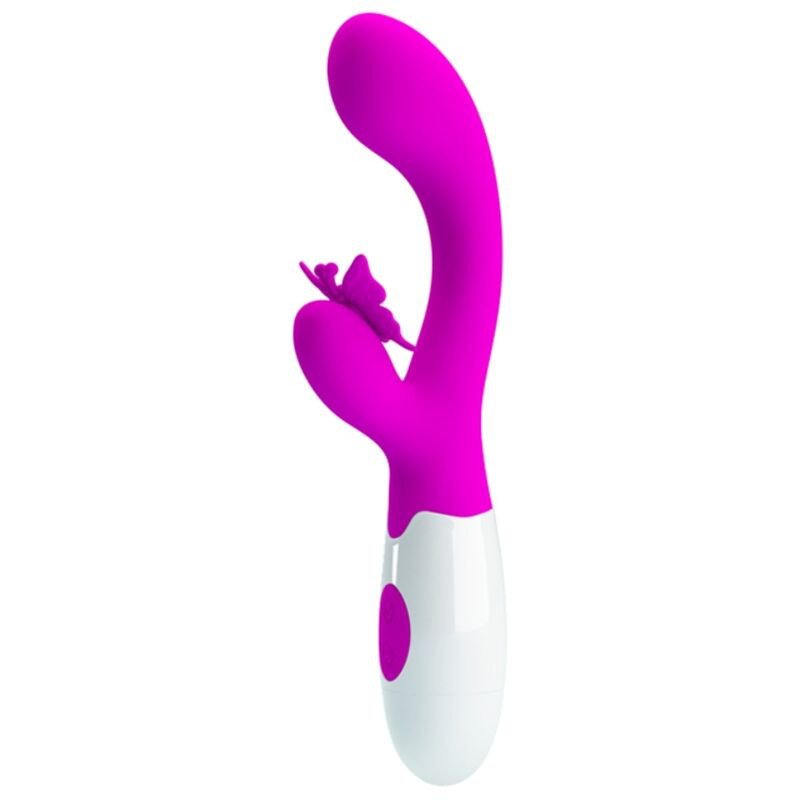 PRETTY LOVE - BUTTERFLY KISS VIBRADOR CON FORMA DE CONEJO DE 30 FUNCIONES MORADO