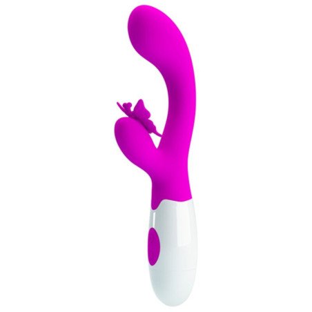 PRETTY LOVE - BUTTERFLY KISS VIBRADOR CON FORMA DE CONEJO DE 30 FUNCIONES MORADO