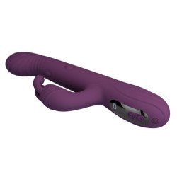 PRETTY LOVE - DEE MULTIFUNCTION RABBIT VIBRATOR OSCILLATING AND PERCUSSION PURPLE