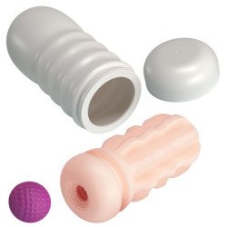 PRETTY LOVE - FLORA VAGINA MASTURBATOR WITH SUCTION CUP AND INTERNAL TEXTURES