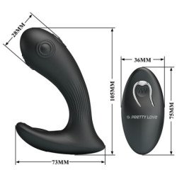PRETTY LOVE - MIRABELLE PROSTATE VIBRATOR WITH REMOTE CONTROL