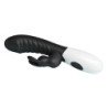 PRETTY LOVE - VIBRADOR DE CONEJO TRAVIESO DE 30 FUNCIONES NEGRO