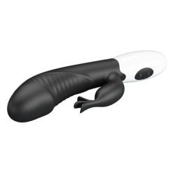 PRETTY LOVE - RASMUSSEN 30 FUNCTION RABBIT VIBRATOR BLACK