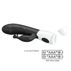 PRETTY LOVE - RASMUSSEN 30 FUNCTION RABBIT VIBRATOR BLACK