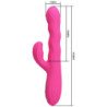 PRETTY LOVE - WINTERS MULTIFUNCTION RABBIT VIBRATOR WITH LED DISPLAY PINK